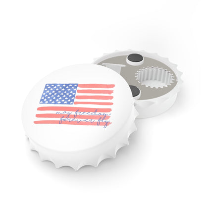 Options Guru July 4th Bottle Opener Fridge Magnet