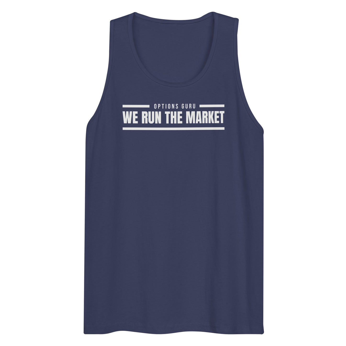 Options Guru We Run The Market Tank Top