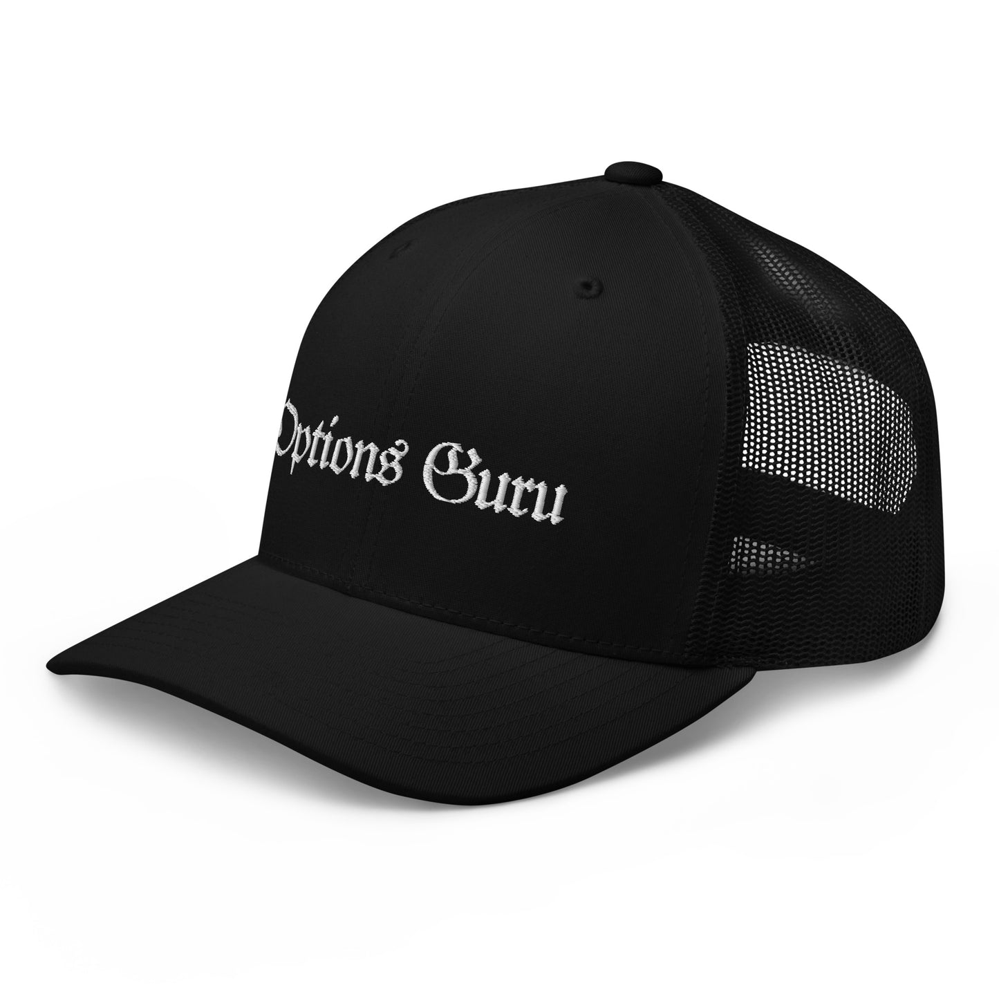 Options Guru Curved Trucker Hat
